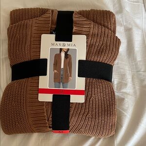 Max & Mia Women's Brown Cardigan Sweater